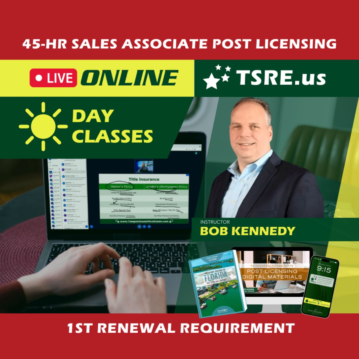 LIVE Online | Dec 2 8:30am | 45-HR FL Post Licensing Course SLPOST TSRE LIVE Online | Tampa School of Real Estate 