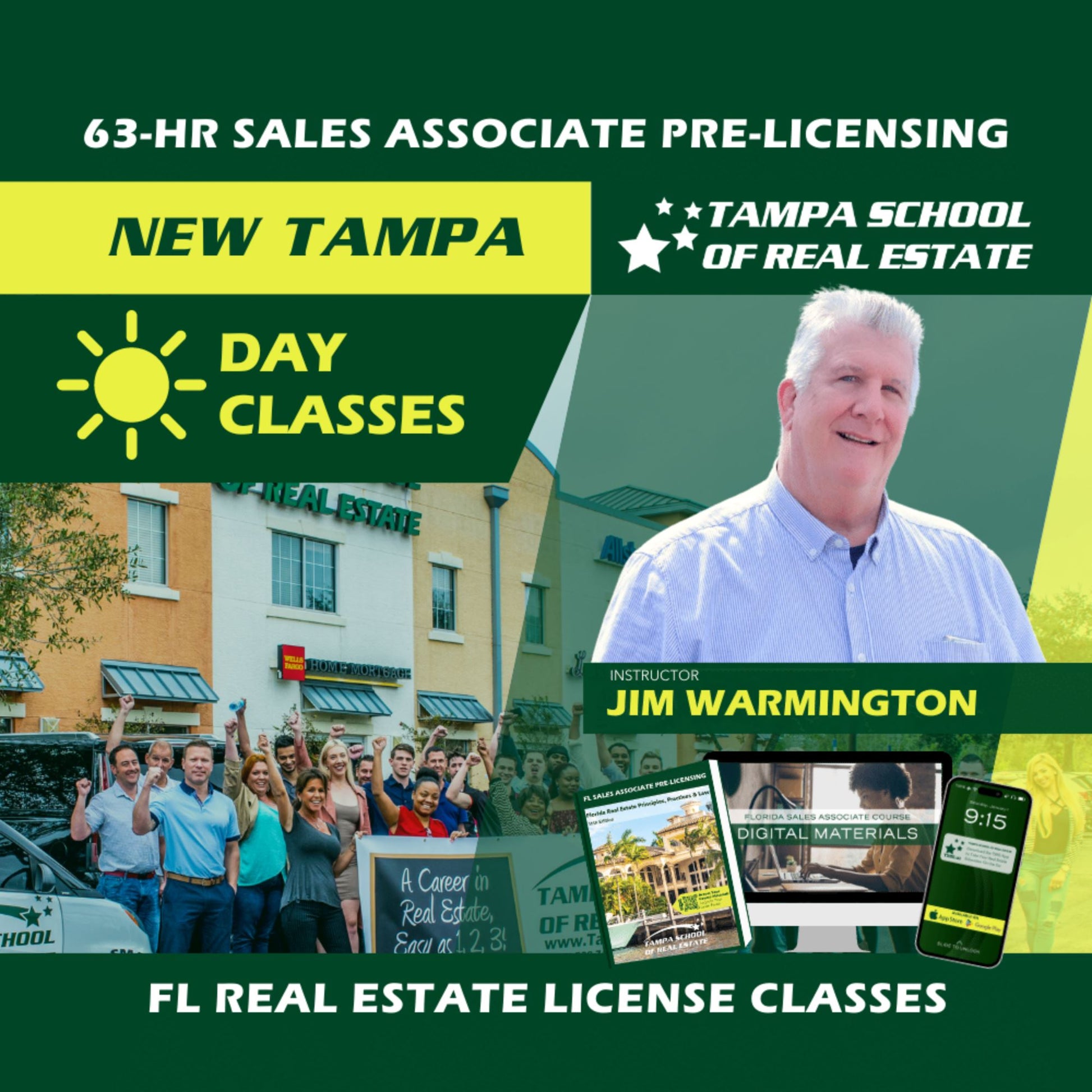 New Tampa | Dec 2 8:30am | 63-HR FL Real Estate Classes SLPRE TSRE New Tampa | Tampa School of Real Estate 