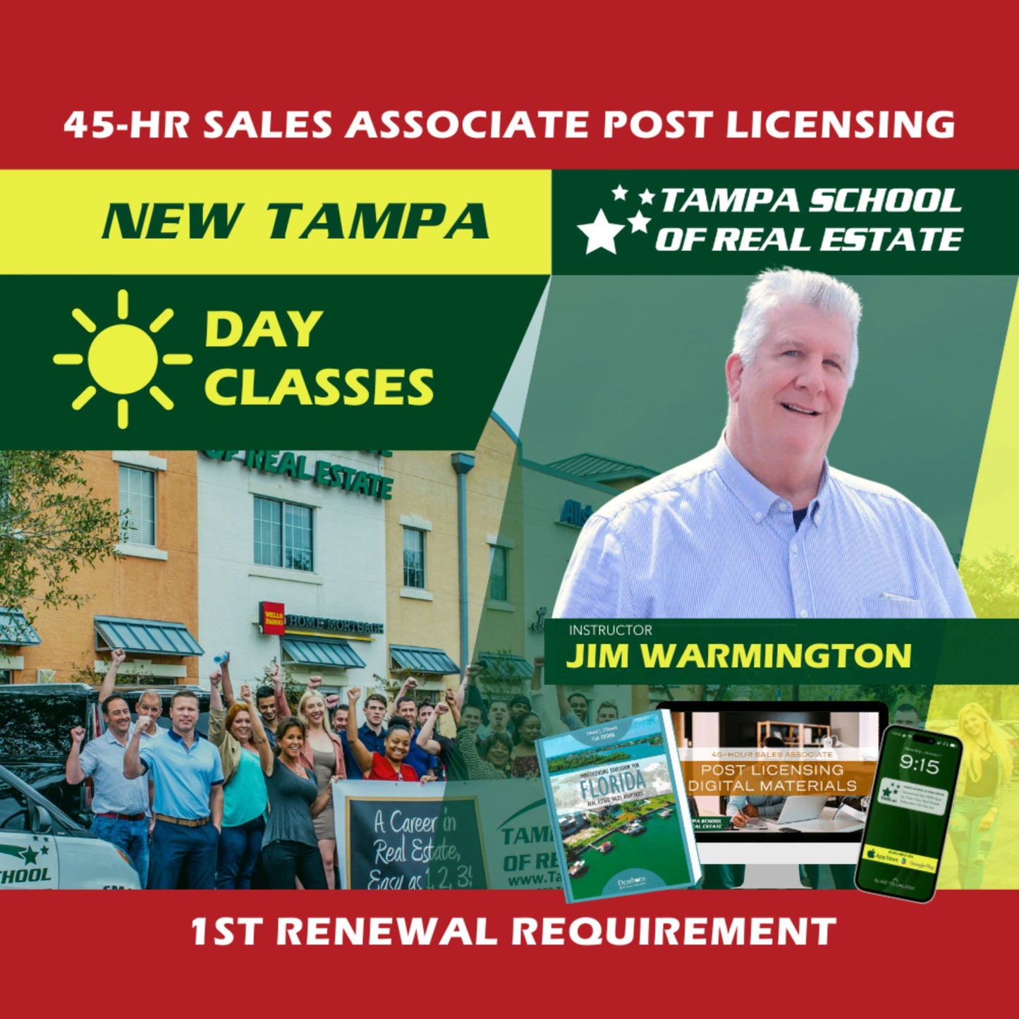 New Tampa | Jan 27 8:30am | 45-HR FL Post Licensing Course SLPOST TSRE New Tampa | Tampa School of Real Estate 