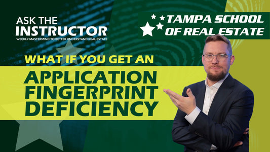 Real Estate Application Fingerprint Deficiency